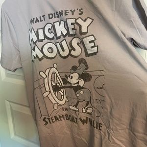 Mens XL Mickey Mouse Steamboat Willie T-Shirt (New without Tags)